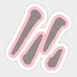 Minimal Stripe - Pattern Ornament Sticker